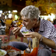 Anthony Bourdain eating street food in Vietnam